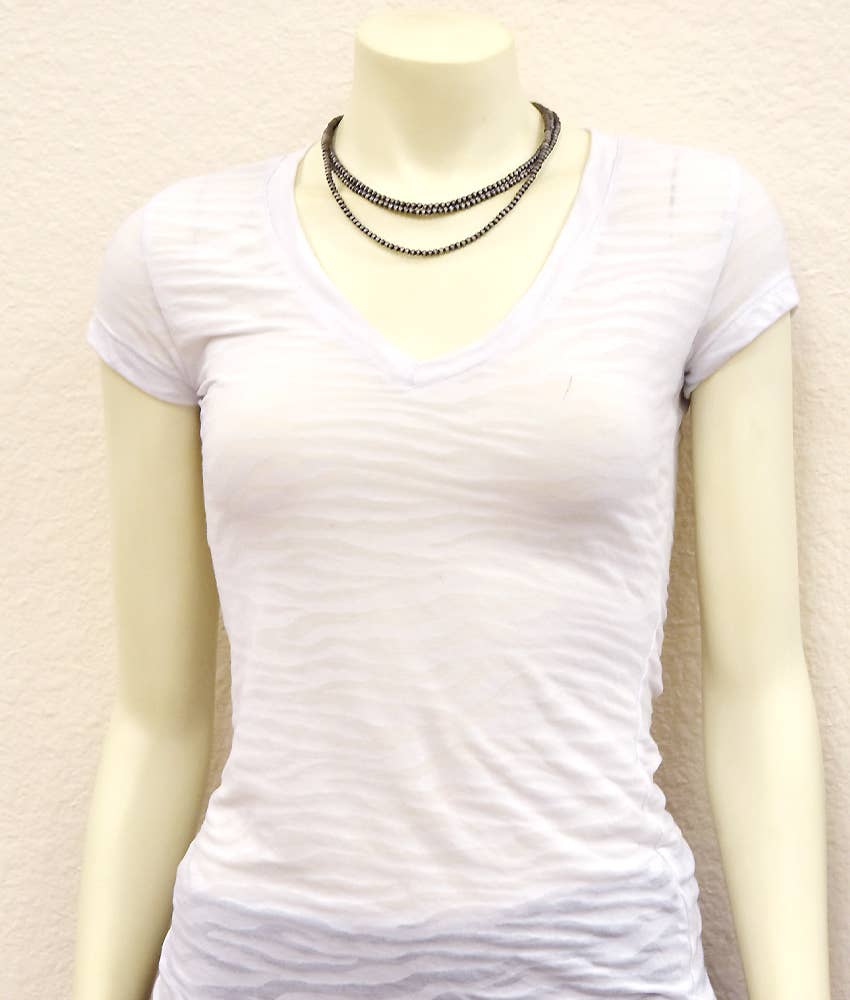 17" 3-strand 4mm Navajo Necklace