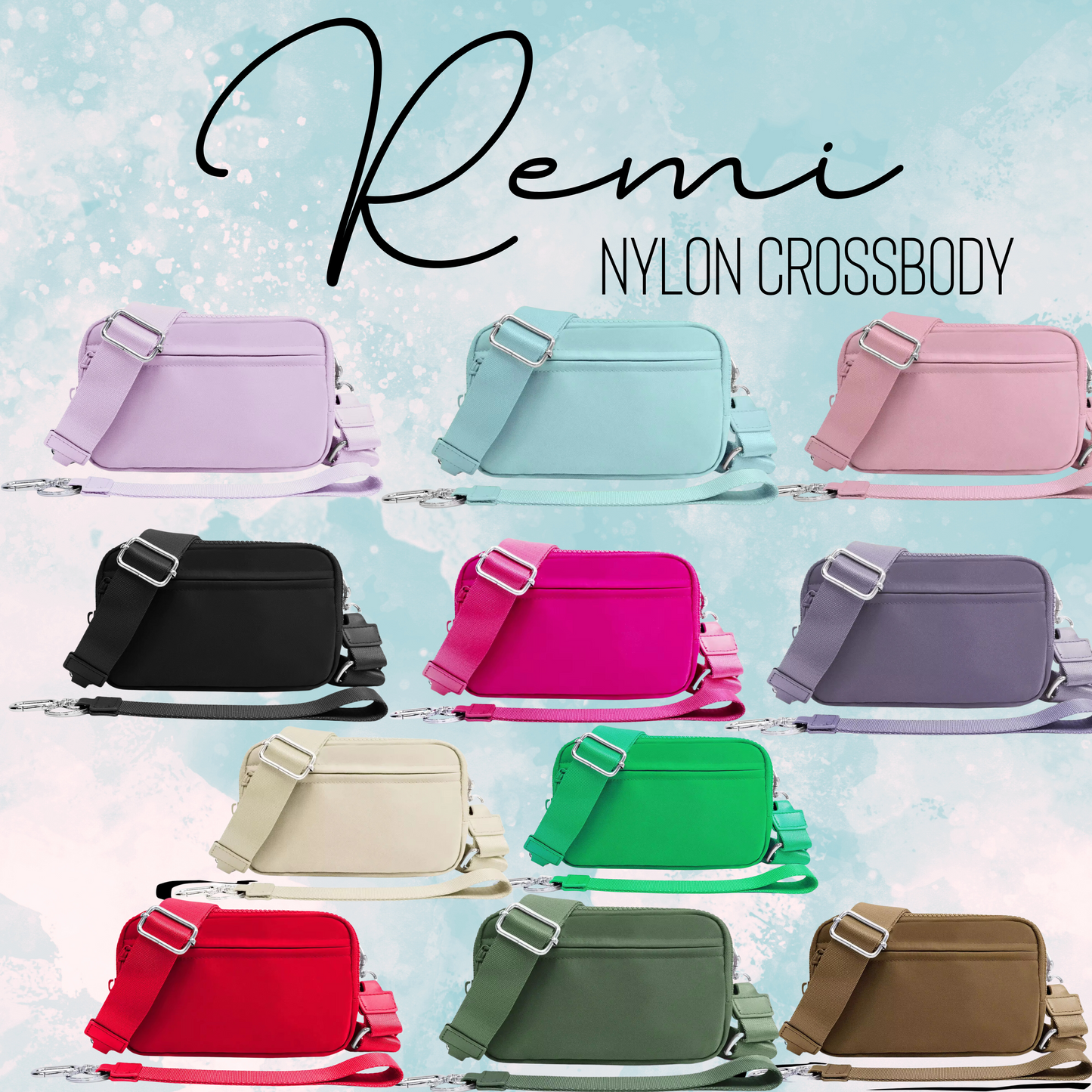 Remi - Nylon Crossbody Solid - PREORDER