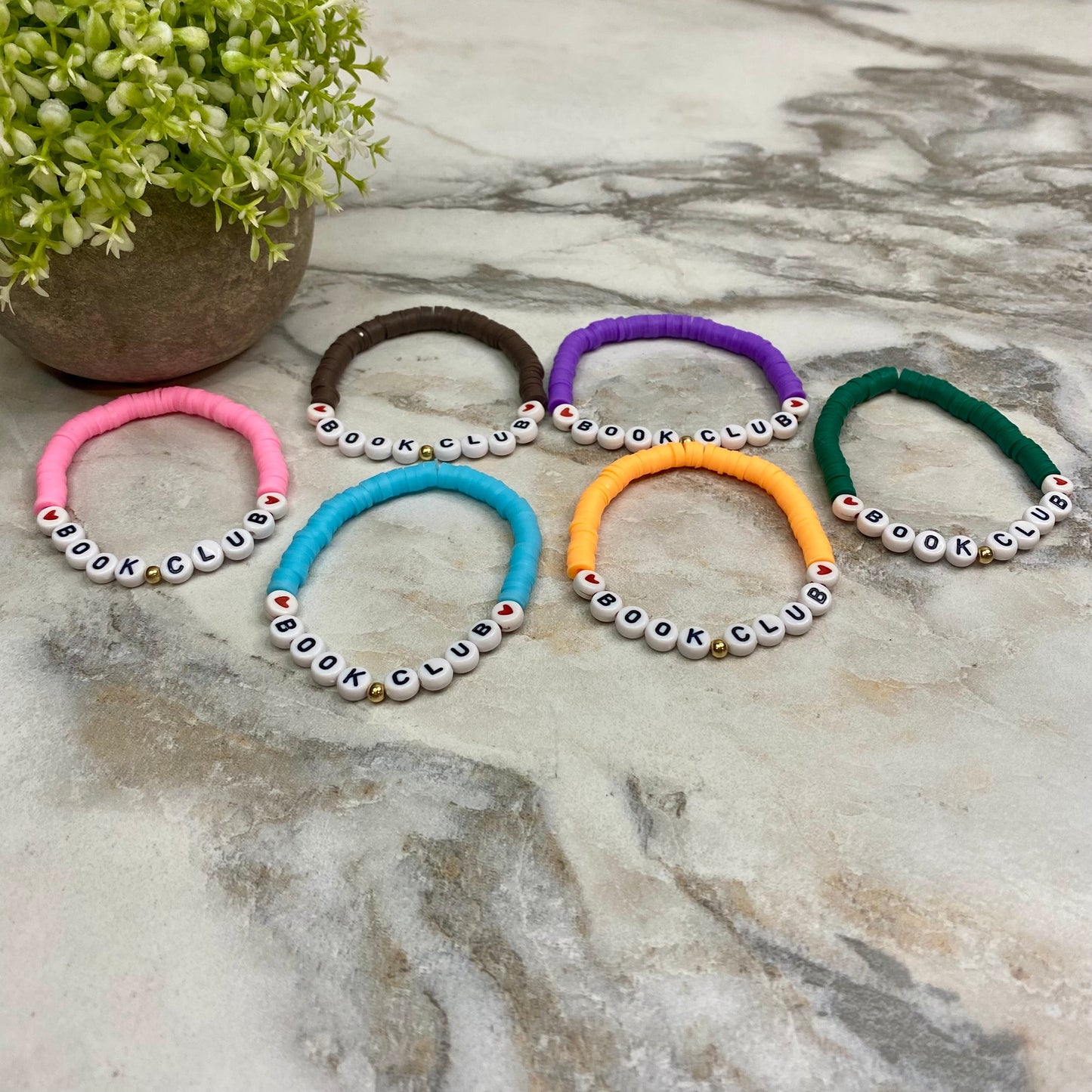 Bracelet - Clay + Bead - Book Club