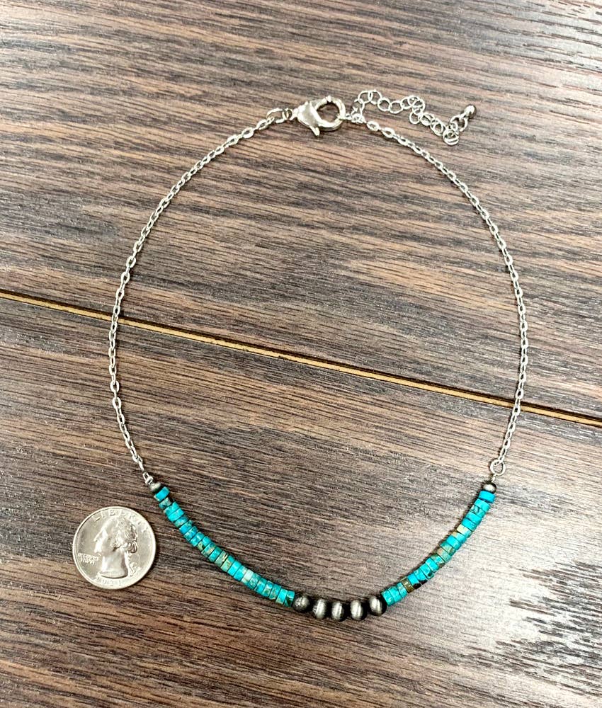 15” 4mm Rondelle Gemstone Necklace