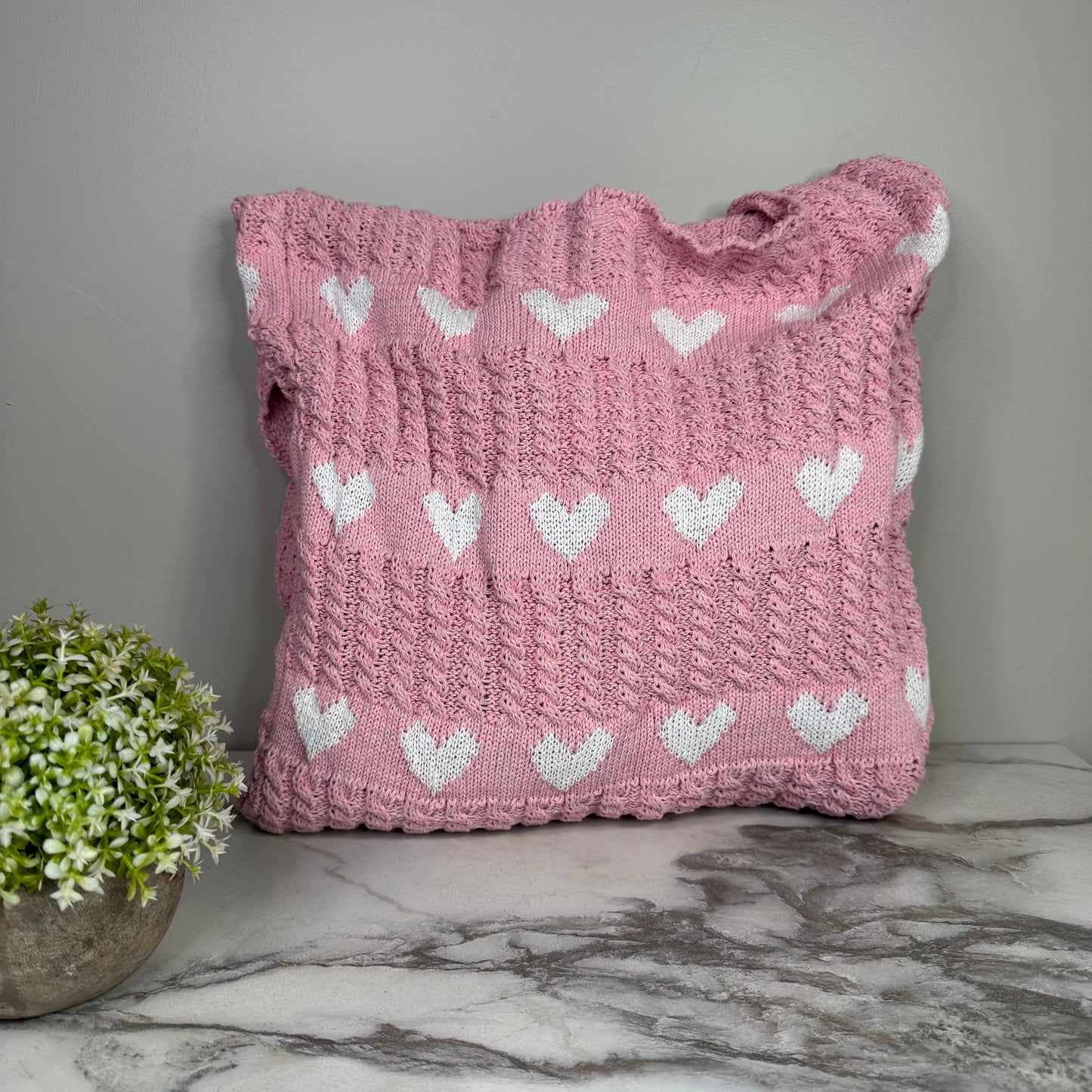Heart Tote Bag - Knit Sweater