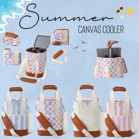 Summer - Canvas Cooler - PREORDER 4/14-4/17