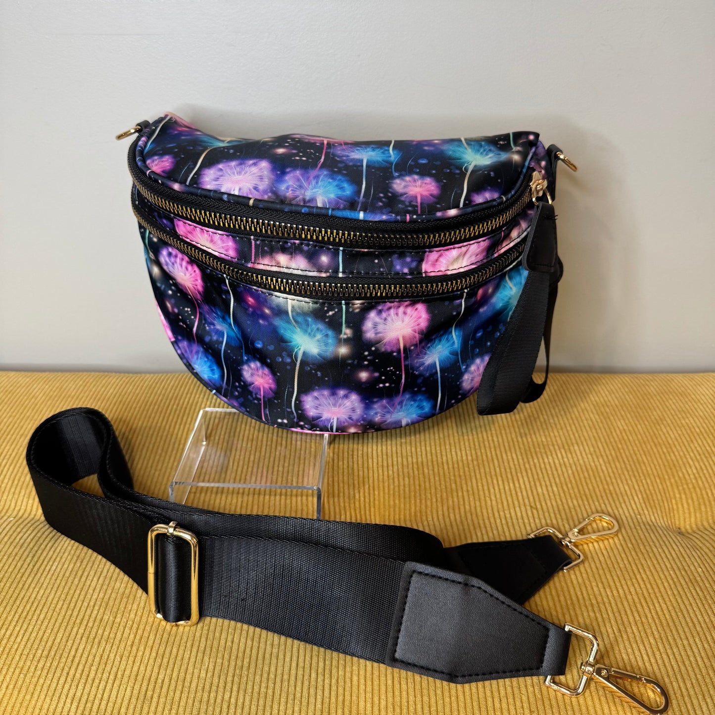 The Roni Nylon Crossbody - Rainbow Dandelion