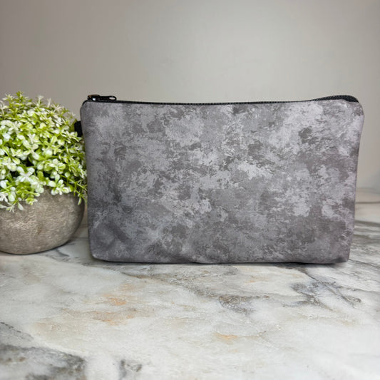 Pouch - Medium Grey Acid Wash