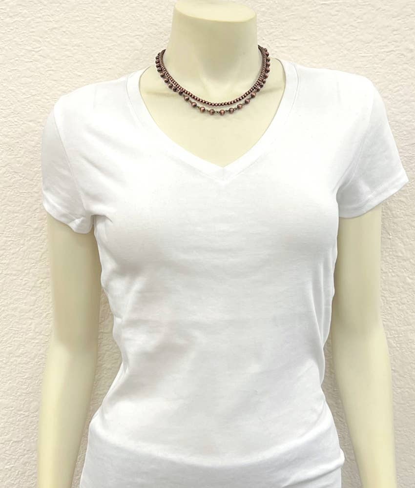 Handmade Copper Navajo Bead Necklace