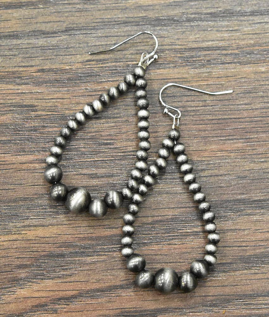 Drop Navajo Bead Earrings