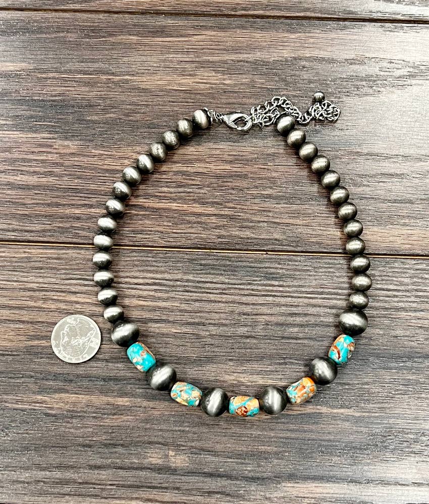 15" Navajo Gemstone Necklace